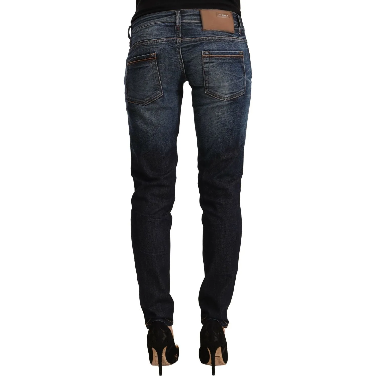 Acht Chic Slim Fit Blue Washed Jeans