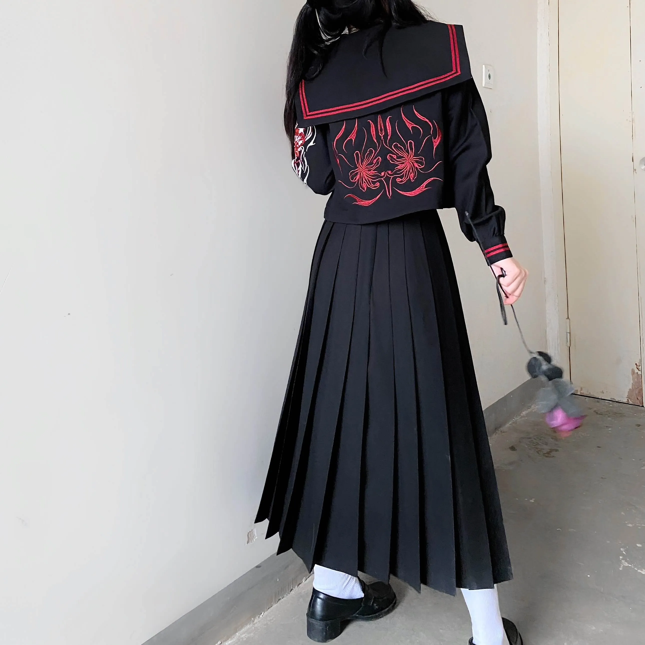 Bloody Black JK Dark embroidery uniform set