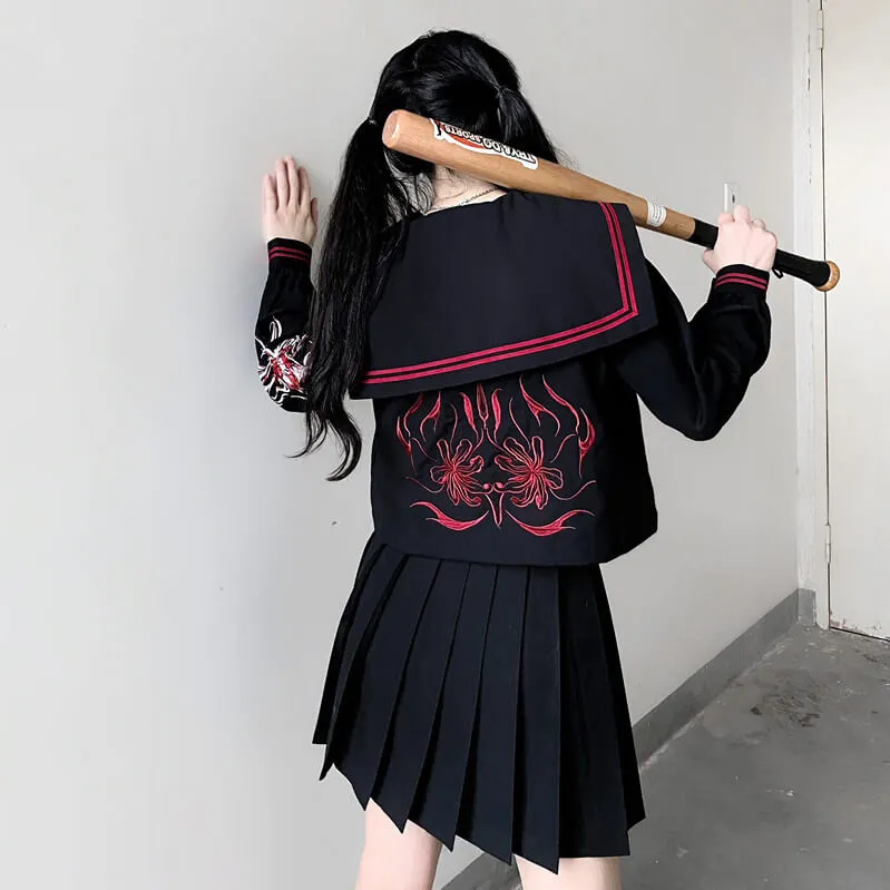 Bloody Black JK Dark embroidery uniform set