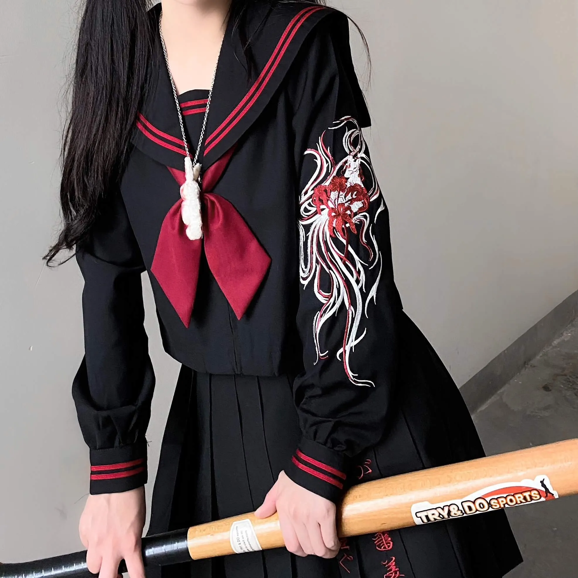 Bloody Black JK Dark embroidery uniform set