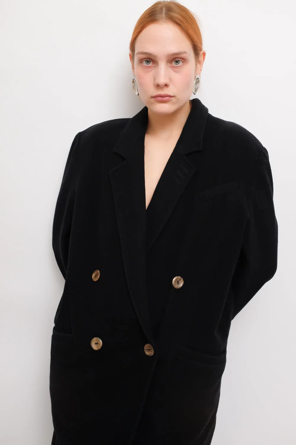 CASHMERE WOOL BLACK CLASSY BLAZER