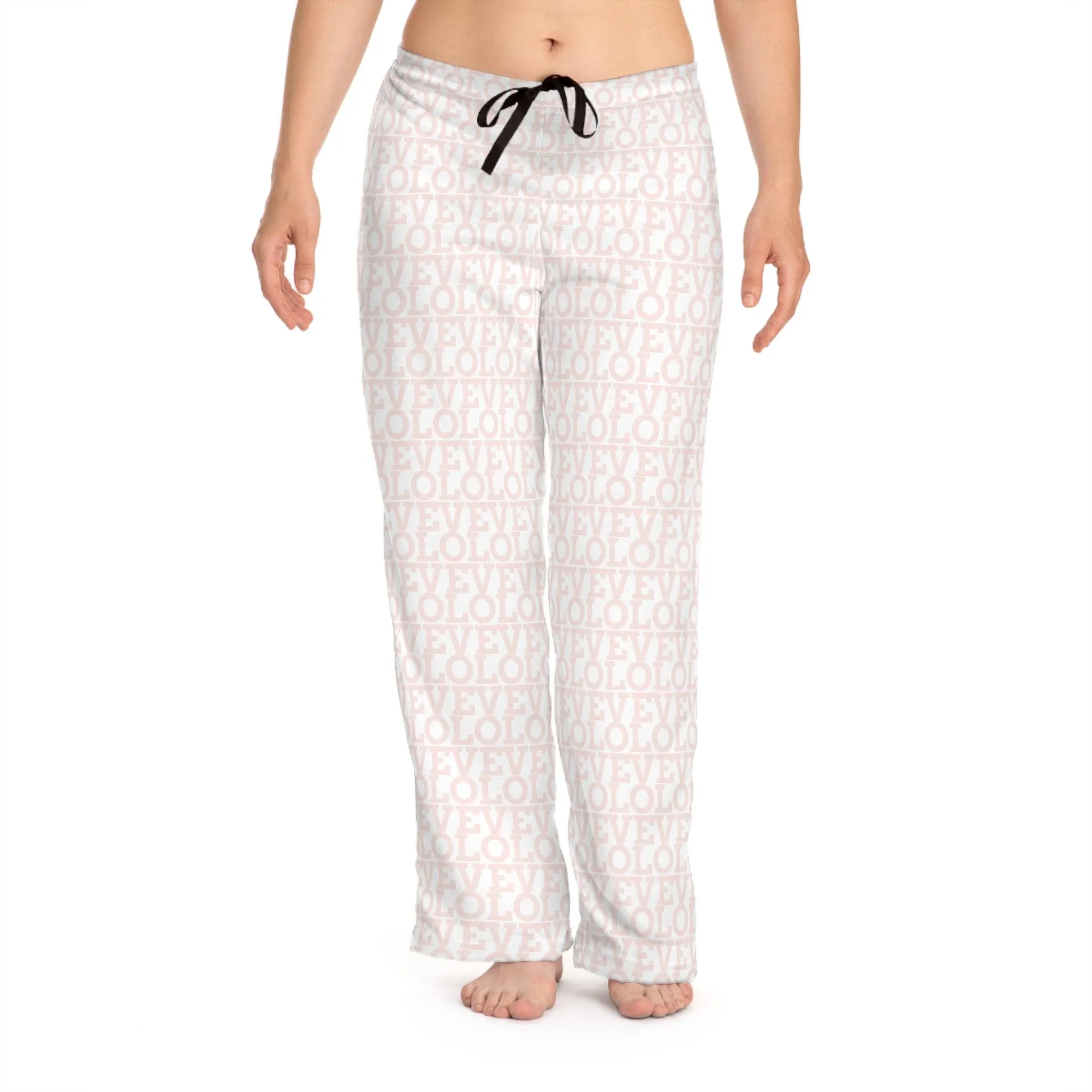 Chic Monogrammed Pink Lounge Pants for Women - Redefine Your Comfort Style