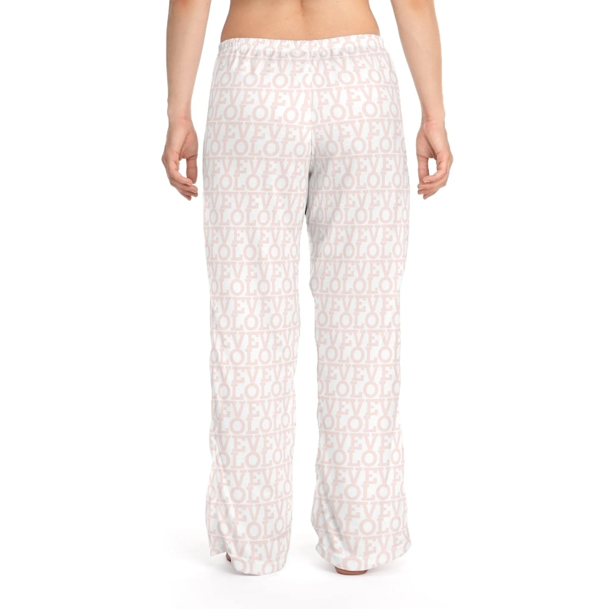 Chic Monogrammed Pink Lounge Pants for Women - Redefine Your Comfort Style