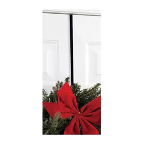 Classy 13" Wreath Holder with Over Door Hook for Hats, Coats, Purses - Fits Doors Up to 1 3/4"