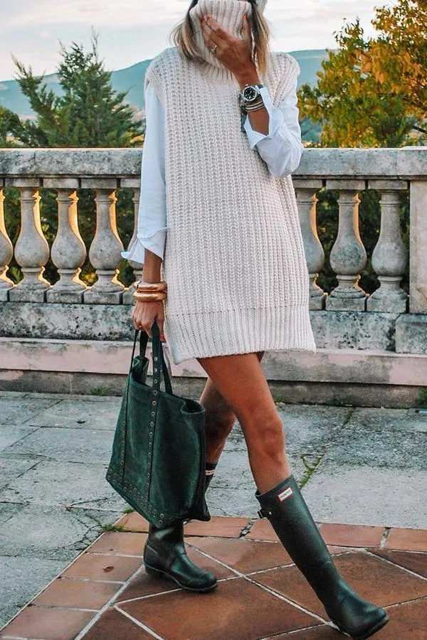 Cozy Sleeveless Turtleneck Sweater