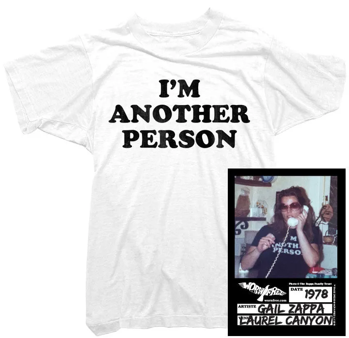 Gail Zappa T-Shirt - I'm Another Person Tee worn by Gail Zappa