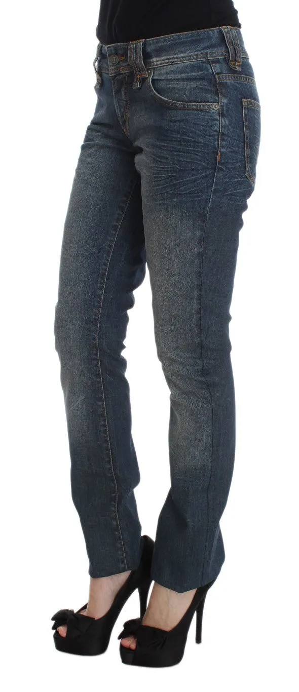 John Galliano Chic Slim Fit Blue Jeans