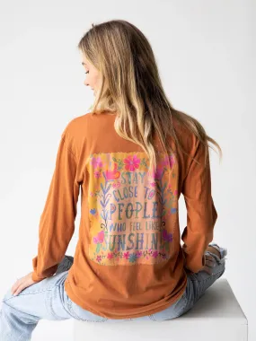 Long Sleeve Cotton Comfy Tee Shirt - Stay Close