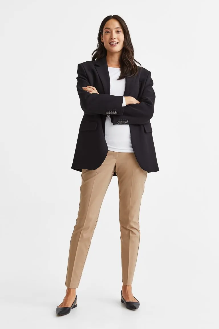 MOM Elegant trousers H&M, beige