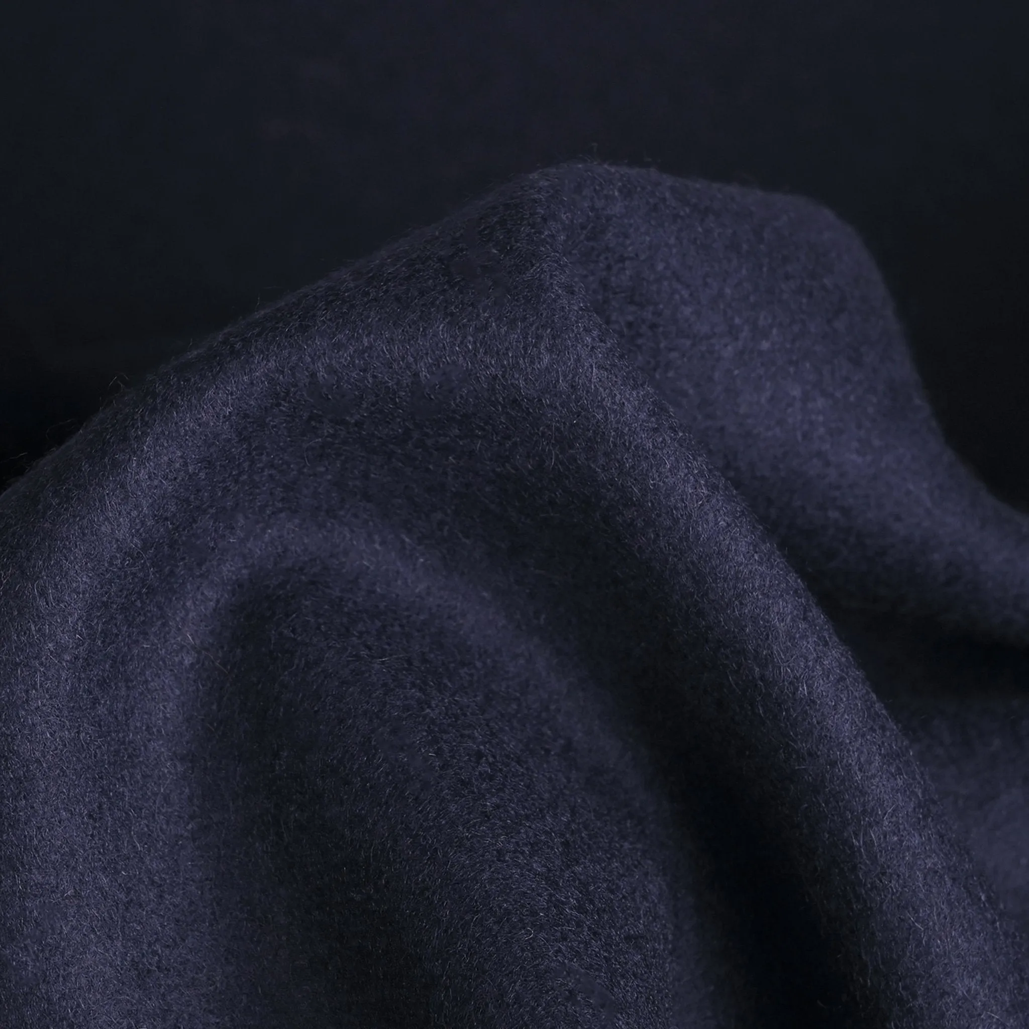 Navy Melton Fabric 4553