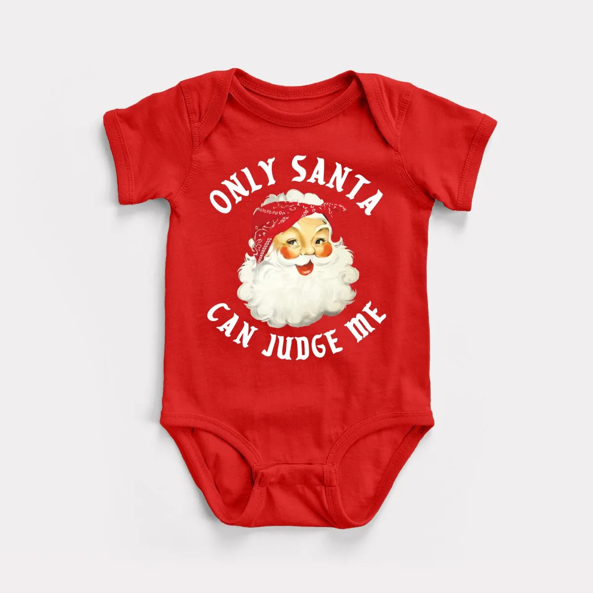 Only Santa Can Judge Me Baby Bodysuit