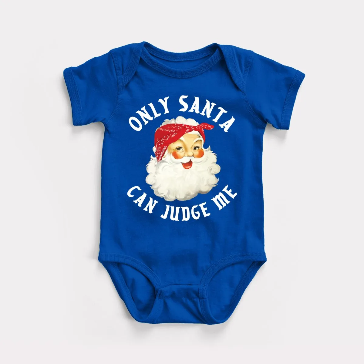 Only Santa Can Judge Me Baby Bodysuit