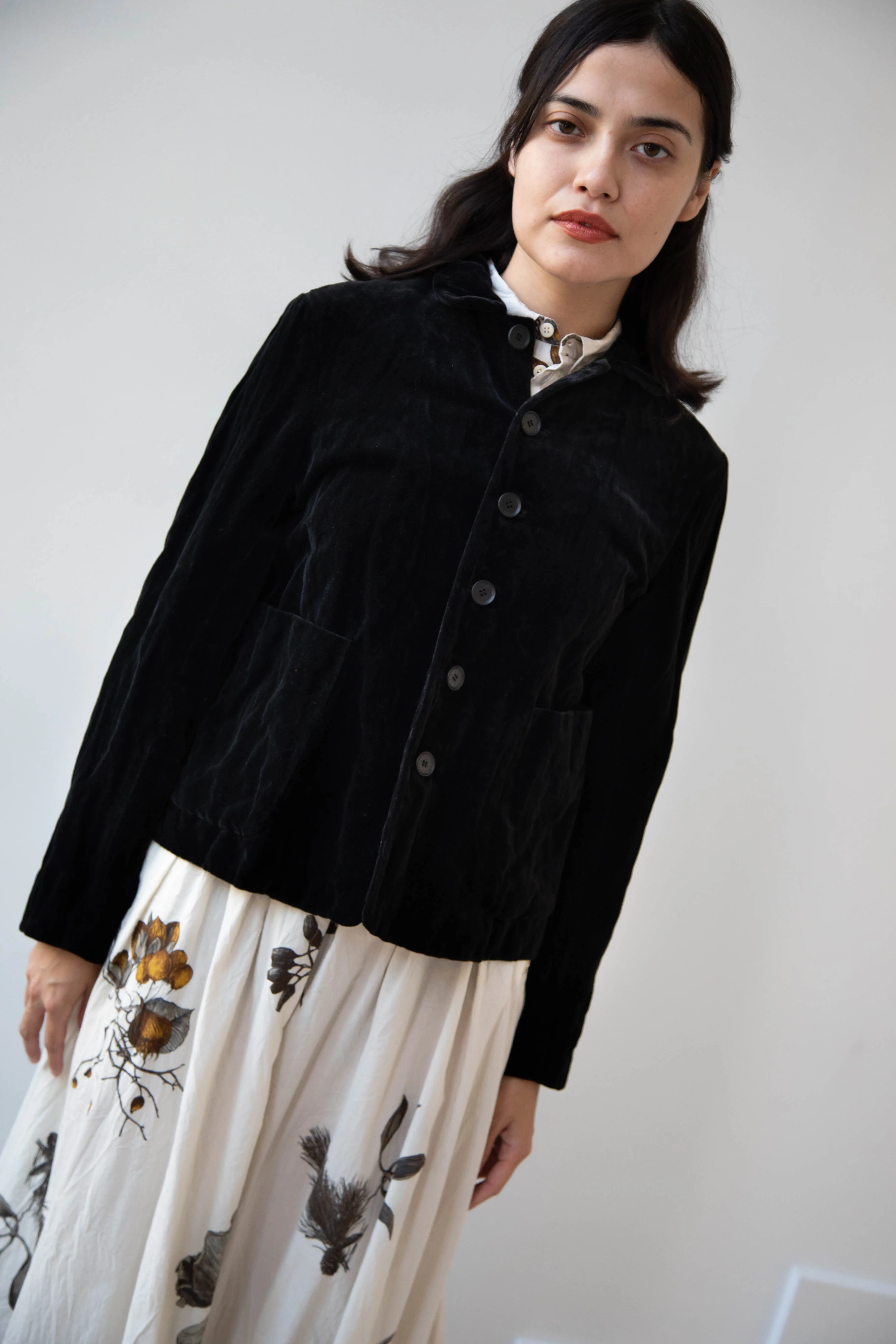 Pas de Calais | Velvet Jacket in Black