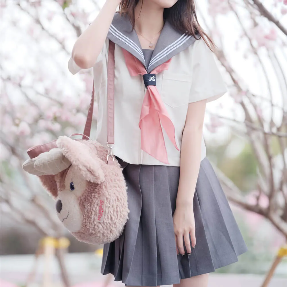 [Pink Grey] JK sailor girl school uniform set