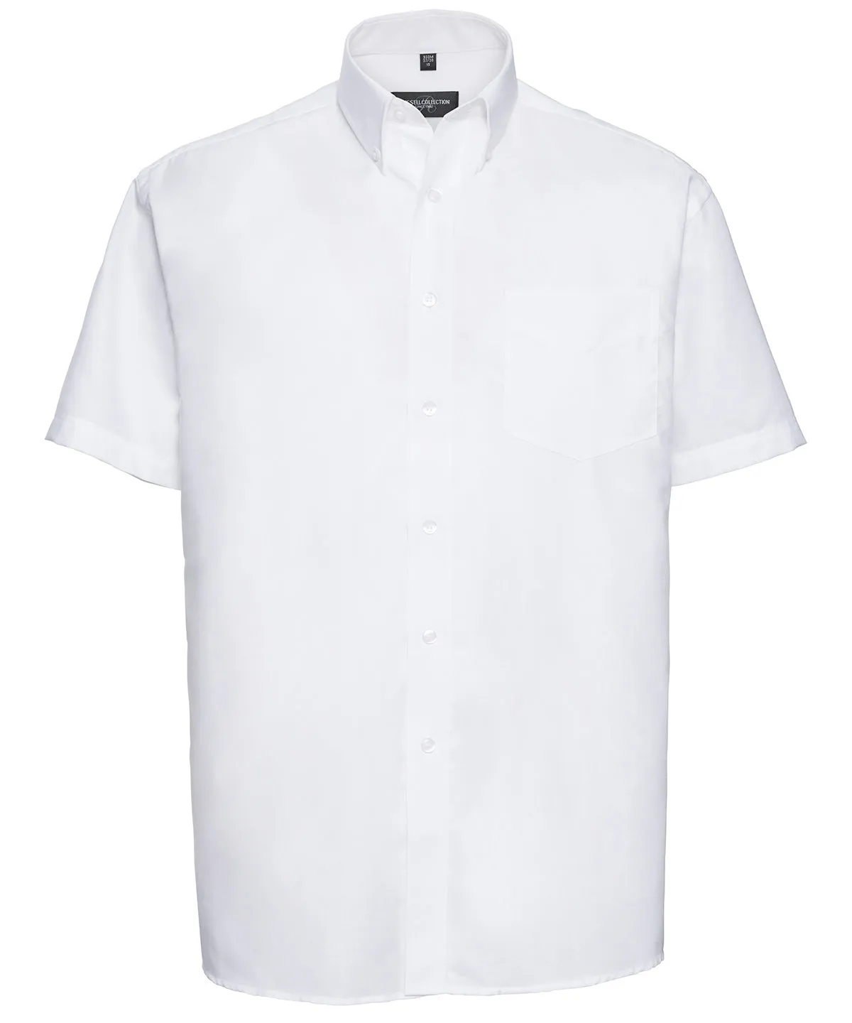 Short sleeve easycare Oxford shirt | White