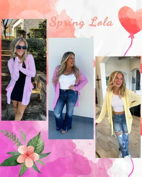 Spring Lola Waffle Cardigans