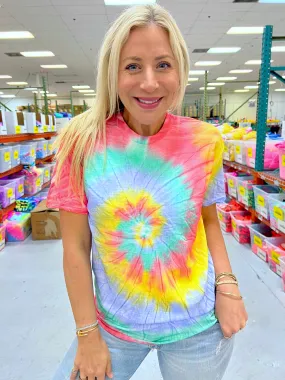 Sunrise Haze Tie-Dye Tee - Blank