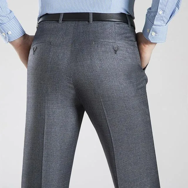 West Louis™ Business Thin Elegant Silk Trousers