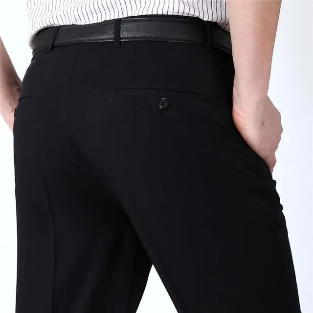 West Louis™ Business Thin Elegant Silk Trousers