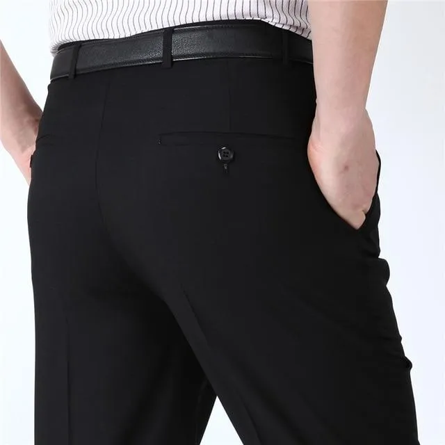 West Louis™ Business Thin Elegant Silk Trousers