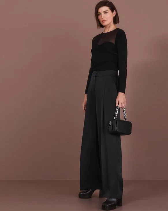 WIDE LEG ELEGANT EVENT PANTS