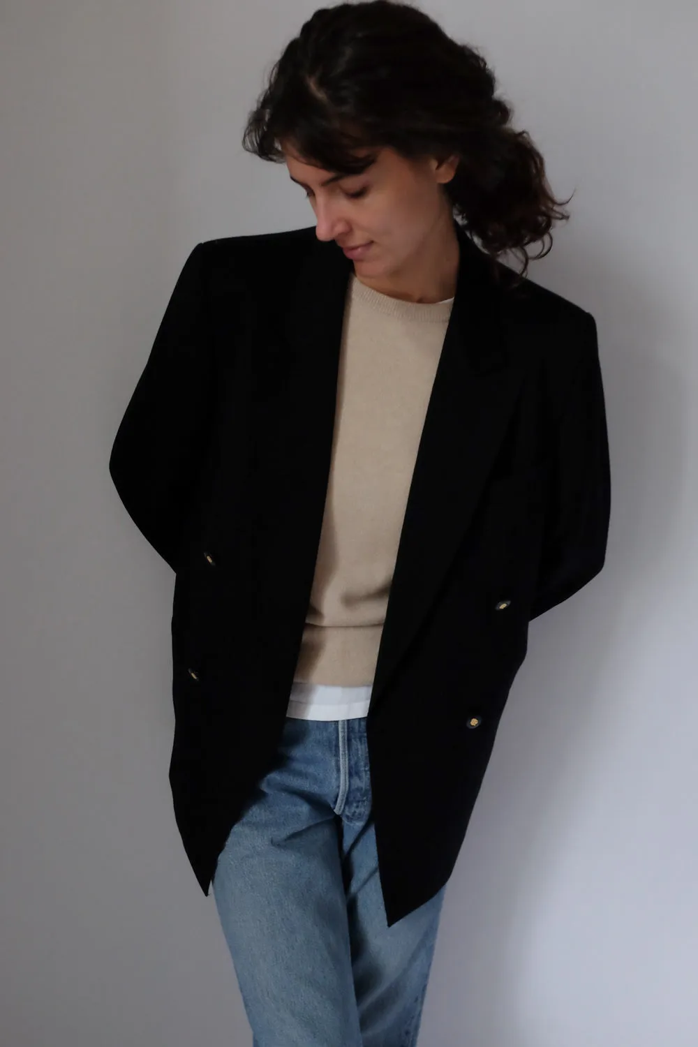 WOOL CLASSY BLACK BLAZER